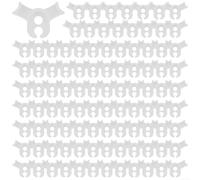 URPIZY Low Stress Training Clips 90 Degree Plant Stem Bender Gardening, Plastic Branch Support Roses Orchids Tomatoes in Greenhouse Tent, 100 Pack for Red Green White(white)