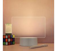URPIZY Note Board Creative LED Night Light USB Message Board Holiday Light with Pen Childrens Night Light Writing Lamp,Acrylic Board Gift for Children Girlfriend(TRANSVERSE), 2371188679