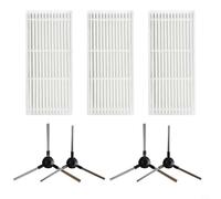 URPIZY Replacement Parts Accessories Spare Side Brush Filter Kit For RobZone Duoro X-Clean Robot Vacuums Accessories(A)