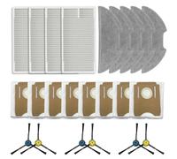 URPIZY Replacement Parts for Obode A8 Plus and for for ETA for Aurum PRO 6241 - Side Brush Filter Mop Cloth Dust Bag(23 PACK)