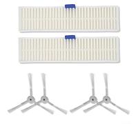 URPIZY Replacement Parts Kit for Rowenta ZR740003 For Explorer 60 Robot Vacuum Cleaner Side Brush & Filter, Washable Side Brush And Filter Kit (A)