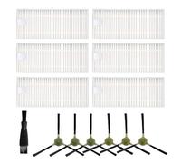 URPIZY Robot Vacuum Accessories Kit with 6 Filters and 6 Side Brushes For Lefant K2/K3/K4/K5, M210/M210S/M210B/M213 Models, Includes Cleaning Tool