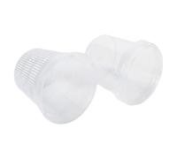 URPIZY Self-Watering Orchid Pots Phalaenopsis, 2-Pack Plastic with Inner and Cover Pot, Automatic Water Storage System to Prevent Root Rot, White, 11/14/16cm