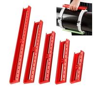 URPIZY Telescope Dovetail Plate Base with Extension Slots Finderscope and Guider Scope, Aluminum Alloy Mounting Rail Astronomy Accessories, 150-445mm Adjustable Length, for Red