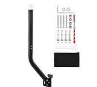 URPIZY Wall Mount Kit Internet, Roof and Pole Mounting Adapter for Satellite Antenna, Metal Bracket Outdoor Installation, Black