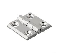 URPIZY Zinc Alloy Butt Hinges Silver Cabinet Door Hinges Metal Box Backflap Hardware For Furniture Cabinets Shed 40Mm 50Mm 60Mm(Silver 40X40MM)
