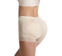 URPLITY Fake Butt Lifter Padded Panties Hip Enhancer Shaper Control Underwear Tummy Control Breathable Buttock Womens Briefs, Beige, S(Waist25 Inches-27 Inches/ Hip33 Inches)