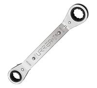 Urrea 1182 3/8-Inch X 7/16-Inch 12-Point Reversible Ratcheting Offset Wrench