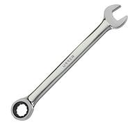 Urrea 12-Point Ratcheting Combination Wrench - 1/2” Mechanics Tool with 5 Degree Swing Arc & Fully Polished Nickel Chrome Finish - 1216CM