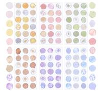 URROMA 108 PCS Transparent Acrylic Candy Color Gradient Envelope Seal Stickers Self-Adhesive Envelope Seal Stickers for Wedding Baby Shower Birthday
