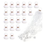 URROMA 20 PCS White Throw Streamers for Party, Hand Toss Streamers No Mess Magic Spider Silk White Throw Ribbon for Atmosphere Props Wedding Party