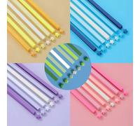 URROMA 2700 Pcs Colorful Star Paper Strips, 5 Gradient Color Series Origami Stars Paper Strips Crafts Folding Lucky Strips for School Teaching DIY Arts Crafting Supplies