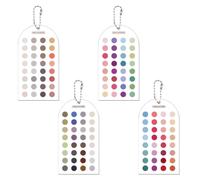 URROMA 4Pcs Autumn Color Analysis Template Cards, Acrylic Color Swatch Set Based on 4 Seasons Theory Portable Personal Color Selection Tool for Wardrobe Makeup