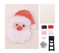 URROMA Christmas String Art Kit for Adults,DIY Santa Claus Craft Kit 3D Adult Hobby Kits String Art Supplies for Xmas Home Wall Decor Unique Gift