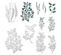 URROMA Metal Cutting Dies for Card Making, 6 PCS Leaf Cutting Dies Metal Cutting Dies for Scrapbooking Paper Card Making Art Craft Photo Album DIY