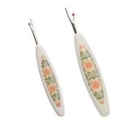 URROMA White Vintage Seam Rippers, 2pcs Handmade Seam Ripper Rust Remover Retro Stitching Antique Seam Rippers Embroidery