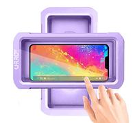 URROY Shower Phone Holder Waterproof, 360° Rotation Shower Phone Case, Anti-Fog High Sensitivity Universal Cover Mount Stand for Bathroom Wall Mirror Bathtub Kitchen, Gift for Men Women