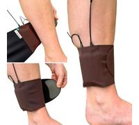URSA Ankle Straps: Low-Profile, Soft, Stretchy & Breathable Transmitter Straps for Location Sound, Theatre, Wedding Shoots (Brown)