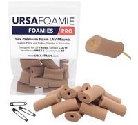 URSA Foamies Pro, Microphone Foam Covers - Pack of 12 (Caramel)