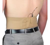 URSA Live Waist Strap - For Microphone Transmitters & Receivers. For use in Film/TV, Documentary, Theatre and Fitness Instruction (Beige, Small)