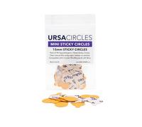 URSA Mini Sticky Circles - 90 Hypoallergenic Double-Sided Sticky Circles for Lavalier Lapel Mics - 15mm Diameter Lavalier Mic Tape - Compatible with Tascam Rode Sennheiser Lav Mics - Lavalier Stickies