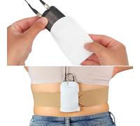 URSA Performance Pouch for Wireless Transmitters - Secure Quick-Access Rigging with Strong Brass Popper - Theatre, Live Events & Stage Crews (White, SK6212)