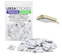 URSA Premium Sticky Squares - Pack of 60 Ultra-Thin Adhesive Pads for Discreet Mic/Fabric Mounting. For use with Bubblebee Concealers / RM11