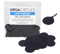 URSA Soft Circles Mic Tape: Reusable Lav Mic Tape Soft Covers | Wind Shield and Camouflage for Lavalier Mics | 100x Soft Lavalier Tape Circles | Microphone Tape Black