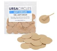 URSA Soft Circles - Pack of 100 (Beige) | Reusable Lav Mic Tape Soft Covers, Wind Shield and Camouflage for Lavalier Mics