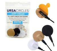 URSA Soft Circles: Reusable Soft Covers That Provide a Shield Against the Wind and Camouflage for Lavalier Mics. (15x Soft Circles + 30x Stickies, MultiPack)