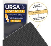 URSA Soft Soles - Noise Reducing Shoe Pads for Film, Theatre & Everyday Use - Anti-Slip, Adhesive, Cut-to-Size Rubber Foam & Silicone Grip (Soft Soles - 14 Sheets + 2 Sticky Tape Sheets)
