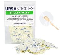 URSA Sticky Circles - Pack of 90 | Hypoallergenic Double-Sided Sticky Tape for Lavalier Lapel Mics | 24mm Diameter Lav Mic Stickies | Leaves No Residue | Compatible with Rode, Sennheiser, Tascam Mics