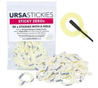 URSA Sticky Zeros: Ultra Thin Double-Sided Lavalier Stickies Pack of 90 24mm Microphone Stickies with 14mm Hole - Compatible with Most LAV Microphones & Mounts
