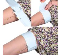 URSA Thigh Straps: Low-Profile, Soft, Stretchy & Breathable Transmitter Straps for Location Sound, Theatre, Wedding Shoots & More (White, Vertical)