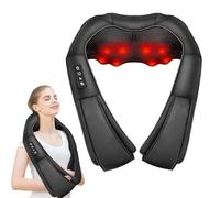URSMILEKIT Neck Massager with Heat - Shiatsu Neck & Back Massager for Pain Relief Deep Tissue, Rechargeable 4D Kneading Shoulder Leg, Gifts for Women Men Dad Mom Birthday Fathers Mothers Day