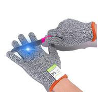 UrsoKuz Cut Resistant Gloves for Kids - Food Grade Safety Cut Gloves for Meal Prep Crafts and Outdoors - EN388 Level 5 Protection from Knives Vegetable Peelers - Fits Both Hands, Grey