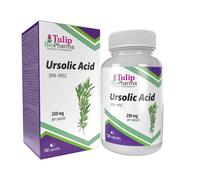 Ursolic Acid 250mg 120 Capsules, Certificate of Analysis by AGROLAB Germany, High Strength, No Fillers or Bulkers, Gluten, GMO Free