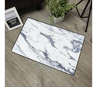 URSOPET Non-Slip Mat Microfiber Bathroom Rug Shower Mat, Marble, antique marble, structured ocean style, organic granite, rock formation,Ultra Soft and Water Absorbent Bath Rug, 16x 24 in