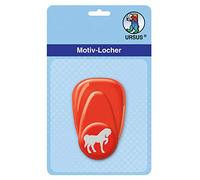 Ursus 19470021 Motif Punch with Lever, Small, Horse, Approx. 16 mm, red