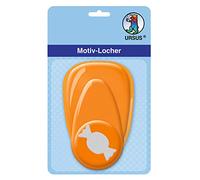 Ursus 19480067 Hole Punch with Lever, Medium, Sweet, Approx. 25.4 mm Orange