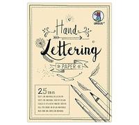 Ursus 24929210 - Hand-Lettering Paper, Cream, DIN A5, 210 g/m², 25 Sheets of Coloured Cardboard, Ideal Base for Individual Design of Letters
