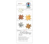 Ursus 3496 00 99 - Fröbel Stars Classic 130 g/m² Made of Coloured Drawing Paper, 100 Folding Strips, Size 1 x 50 cm, Diameter 4.3 cm, 5 Colours, with Craft Instructions, DIY Craft Paper for Folding