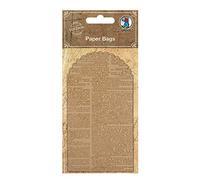 Ursus 40770002 Paper Bags Gift Bag Printed with Old Book Page 6 Pieces Each 7 x 10.2 cm Large Multi-Coloured One Size
