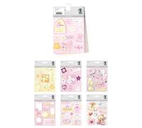 Ursus 56330007 3D Sticker Set Baby Girl Set with 7 Different Coloured Sticker Sheets Self-Adhesive Easy to Peel Off Suitable for Card Making