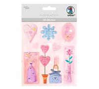 Ursus 56420005 3D Sticker Everyday Consisting of Multiple Levels High-Quality Materials Self-Adhesive for Embellishing Greeting Cards, Scrapbooking and Other Crafts One Size