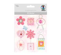 Ursus 56420009 3D Sticker Everyday Consisting of Multiple Levels High-Quality Materials Self-Adhesive for Embellishing Greeting Cards, Scrapbooking and Other Crafts One Size