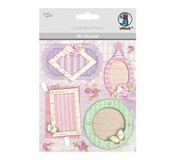 Ursus 56420027 3D Sticker Everyday Consisting of Multiple Levels High-Quality Materials Self-Adhesive for Embellishing Greeting Cards, Scrapbooking and Other Crafts One Size