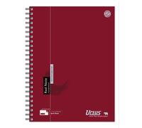 Ursus 608550000 Red Note Notebook A4 Squared 90 g/M², 5 mm, 80 Sheets