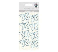 Ursus 75070007 Design Butterfly Stickers Pack of 8 Blue Self-Adhesive Ideal for Scrapbooking, Card Making and Decoration, One Size