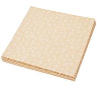 Ursus Christmas 100 Sheets Kraft Paper 80 g/m² 15 x 15 cm in 10 Different Designs, Front with Motif, Back Unprinted, Includes Folding Instructions [Cannot English] Brown